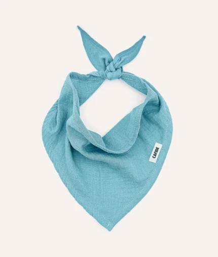 bandana perro diseño verde menta, nata1