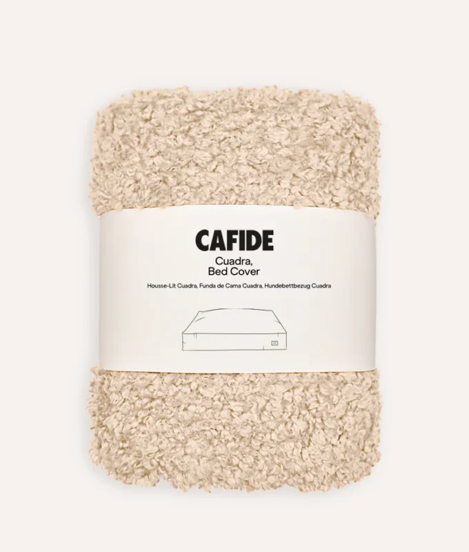 funda de cama borreguito beige, cuadra1