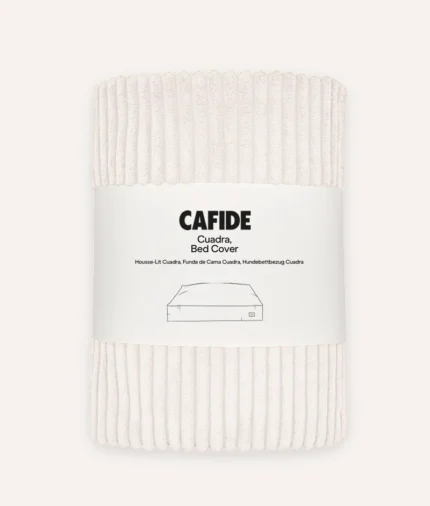 funda de cama pana blanco, cuadra1
