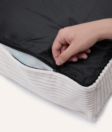 funda de cama pana blanco, cuadra2